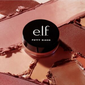 e.l.f. Cosmetics Putty Blush A putty cream-to-powder blush with a shimmer finish. All e.l.f. products are free from phthalates, parabens, nonylphenol ethoxylates, triclosan, triclocarban, and hydroquinone. All e.l.f. products are Vegan and Cruelty Free. e.l.f. is proud to partner with Fair Trade USA™ and manufacture products in Fair Trade Certified™ facilities. Look for the Fair Trade Certified™ seal on your e.l.f. product!
